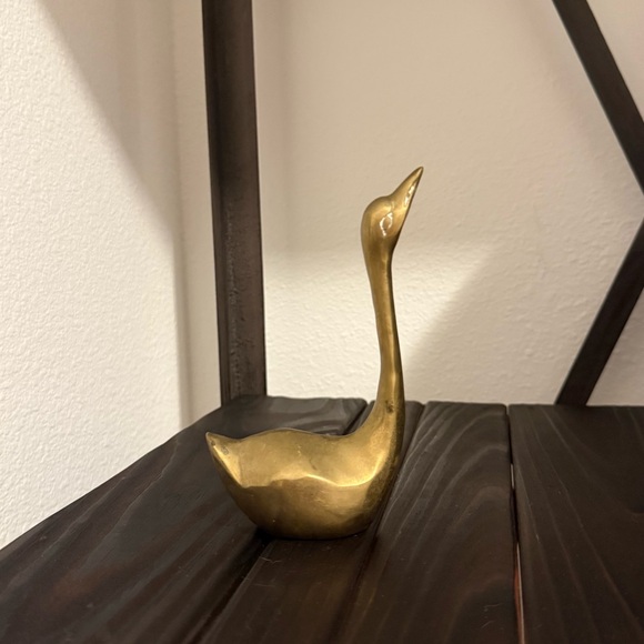 Brass Swans Figurine Set - Picture 7 of 14